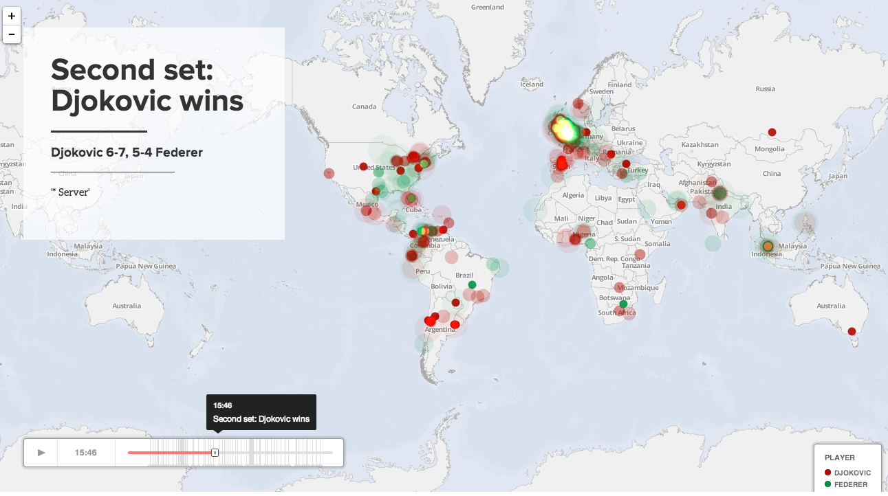 Captura de pantalla de CartoDB y Odyssey.js